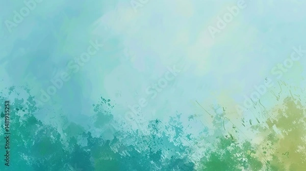 Obraz Blue - green gradient fresh - style background image