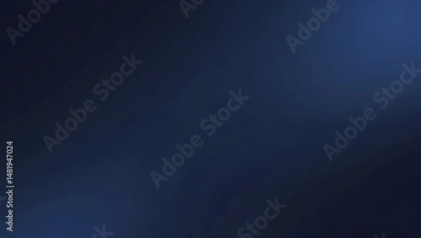 Fototapeta Midnight Navy Gradient – Sleek 16:9 Background for Business & Fintech Design