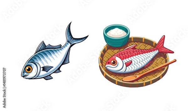 Obraz  fish vector