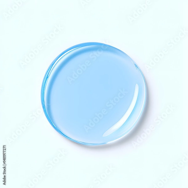 Obraz Liquid Face gel swatch in the shape of a circle on white background
