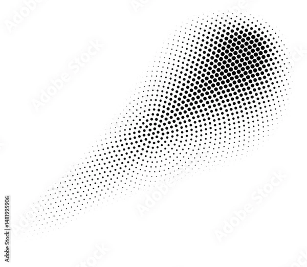Obraz Abstract background halftone pattern, vector illustration and flat design.