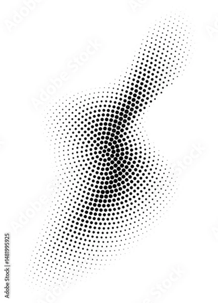 Obraz Abstract background halftone pattern, vector illustration and flat design.
