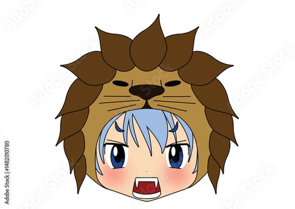 Obraz 吠える獅子座の子供