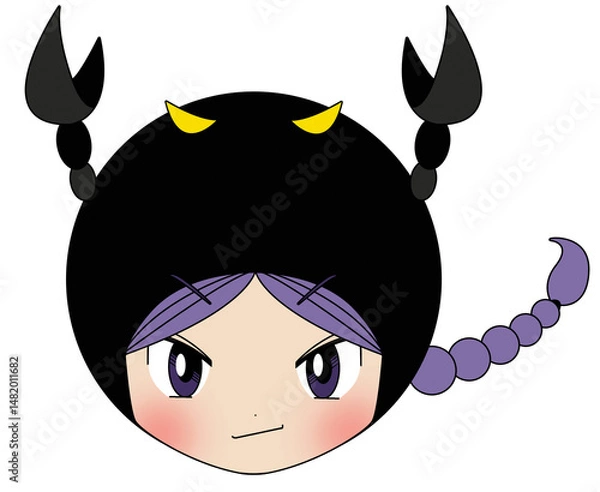 Obraz 蠍座の少女