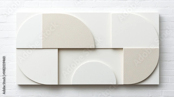 Obraz Abstract wall art installation modern interior decorative artwork minimalist design contemporary setting aesthetic appeal