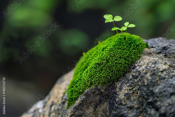 Obraz moss on stone
