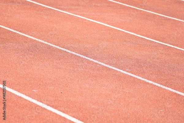 Fototapeta red running track