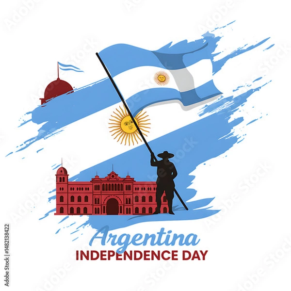 Fototapeta Vector illustration shows Italy's flag, a world symbol, with a map outline