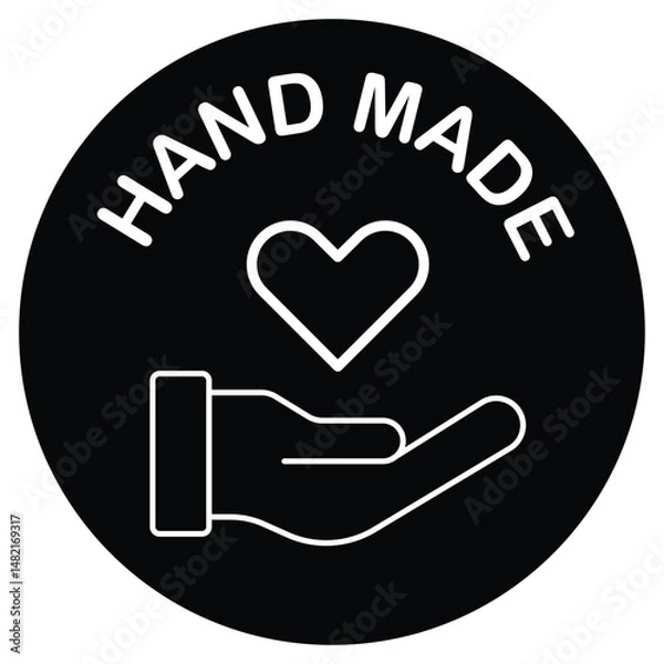 Obraz Handmade Icon. Vector icon Design