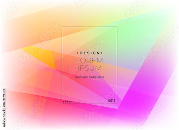 Fototapeta Flat vector. Minimal geometric background. Dynamic shapes composition. Eps10 vector.