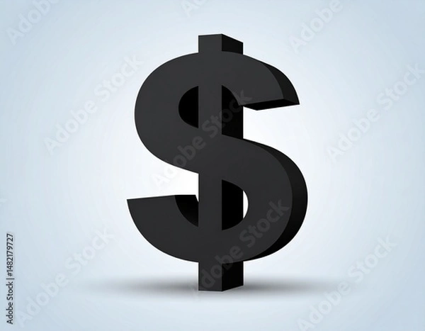 Obraz 3d dollar sign