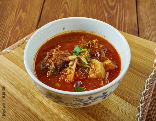 Obraz spicy chicken soup