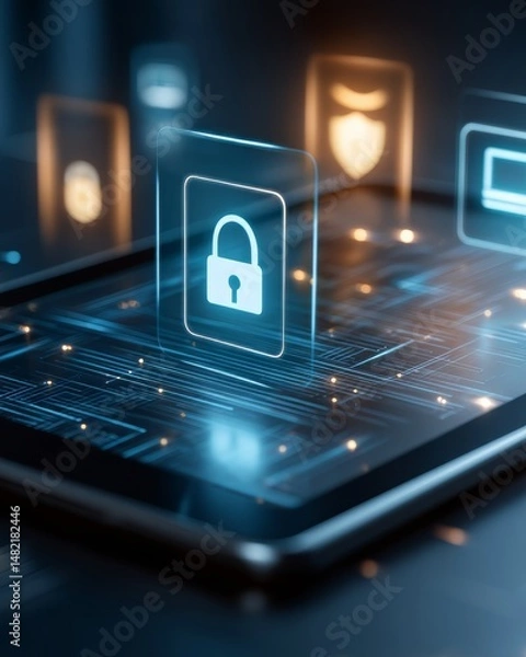 Fototapeta Exploring the Secure Digital Realm: A Comprehensive Guide to Cybersecurity and Data Protection Strategies