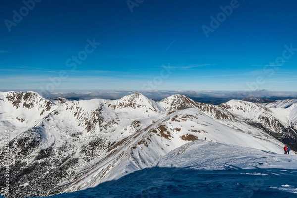 Obraz Tri kopy, Placlive, Ostry Rohac, Volovec and Kominiarski hill from Baranec in Western Tatras mountains in Slovakia