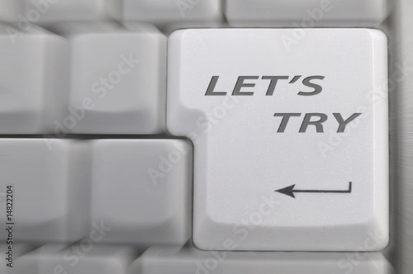 Obraz キーボード　TRY