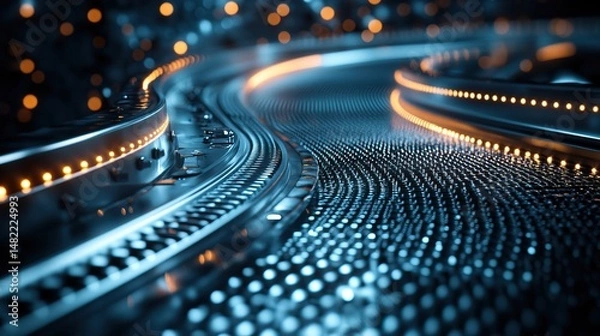 Fototapeta Futuristic Illuminated Path