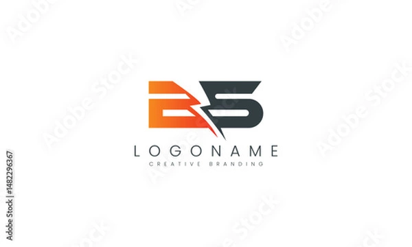 Fototapeta Minimalist ES Logo for Branding and Identity.