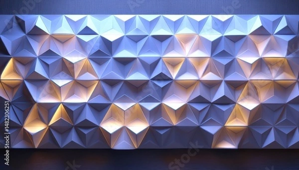 Fototapeta 3D LED panel icon featuring adaptable pattern designs that can be personalized to suit needs.