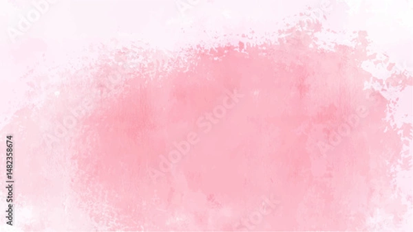 Fototapeta Pink watercolor background with copyspace for your design. vector.
