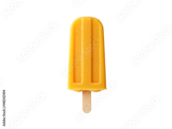 Obraz Mango popsicle isolated on white background.