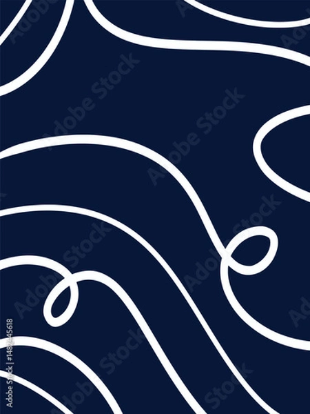 Fototapeta  line doodle seamless pattern. Creative abstract squiggle style drawing background for children or trendy design, Wave Design Elements for Backgrounds, Patterns, Posters and Banners.