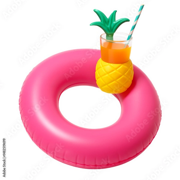 Obraz glass of juice with fruits