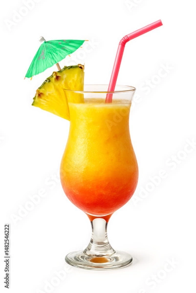 Obraz cocktail with lemon and lime