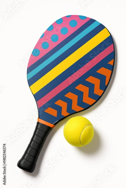 Obraz tennis racket and ball