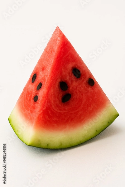 Obraz slice of watermelon on white background