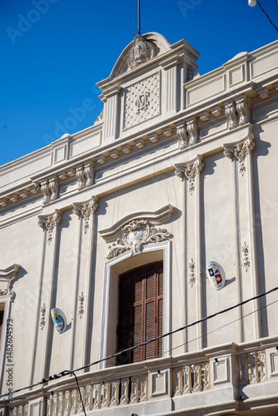 Obraz facade of a building in the center of town