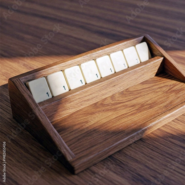 Fototapeta empty wooden word game board game