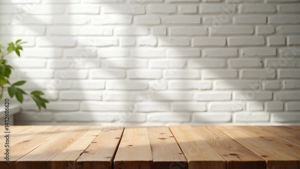 Obraz empty room with wooden floor
