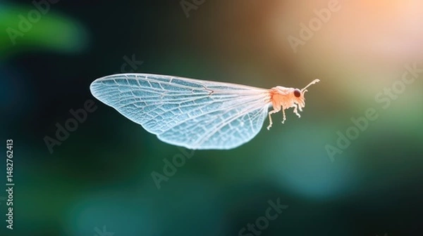 Fototapeta Delicate insect in flight