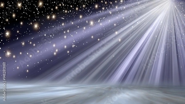 Fototapeta Celestial Light Stage Setting