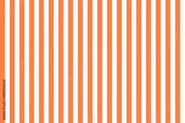 Fototapeta Mango Orange color and white color background with lines. traditional vertical striped background texture..