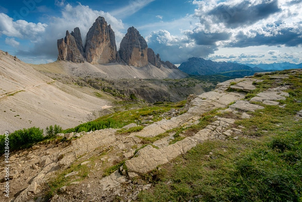 Obraz Tre Cime, Unesco Dolomites Italy