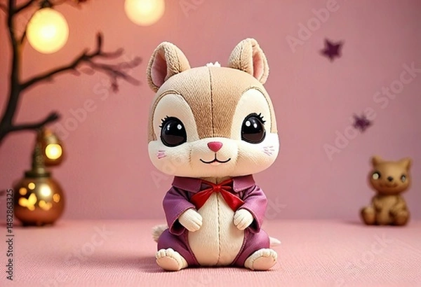 Fototapeta Chibi vampire squirrel, high quality