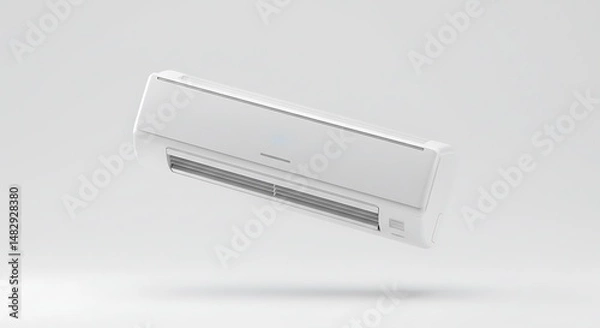 Obraz Air Conditioner Unit on White Background for Product Showcase