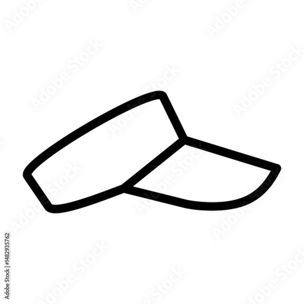 Fototapeta Visor Vector Line Icon Design
