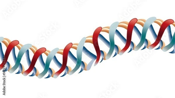 Obraz Telephone Cord Pattern Border Design Cartoon Vector Illustration for Creative Projects