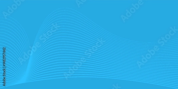 Obraz aBlue-green gradient studio room, abstract background pattern, walls and floor reflect neon lights, dark tones and feel speed of digital technology connected blue-green background. Future technology.