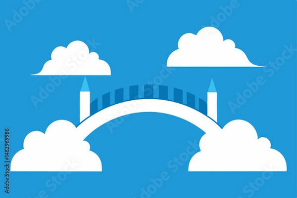 Fototapeta cloud computing concept vector