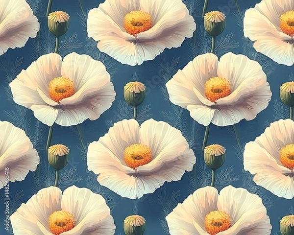 Fototapeta Delicate floral pattern (3)