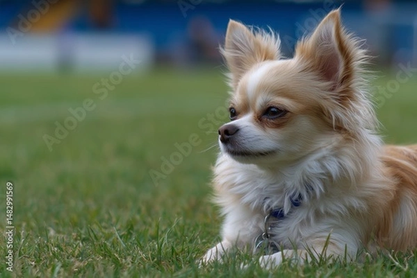 Fototapeta Chihuahua Dog on the Field