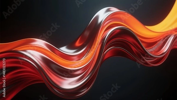Obraz Abstract Colorful Wave Background