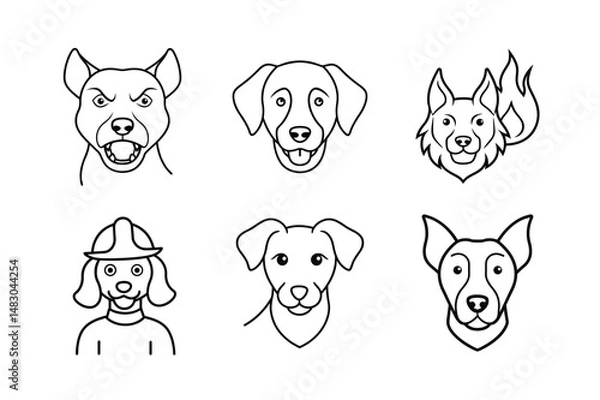 Fototapeta Web dog face