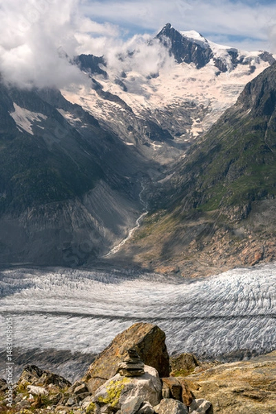 Obraz Aletsch glacier view, Switzerland