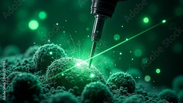 Fototapeta Microscopic cellular experiments