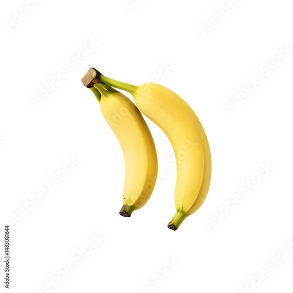 Fototapeta High-Resolution Banana Slice in Sharp Focus – Realistic Transparent PNG Cutout.
