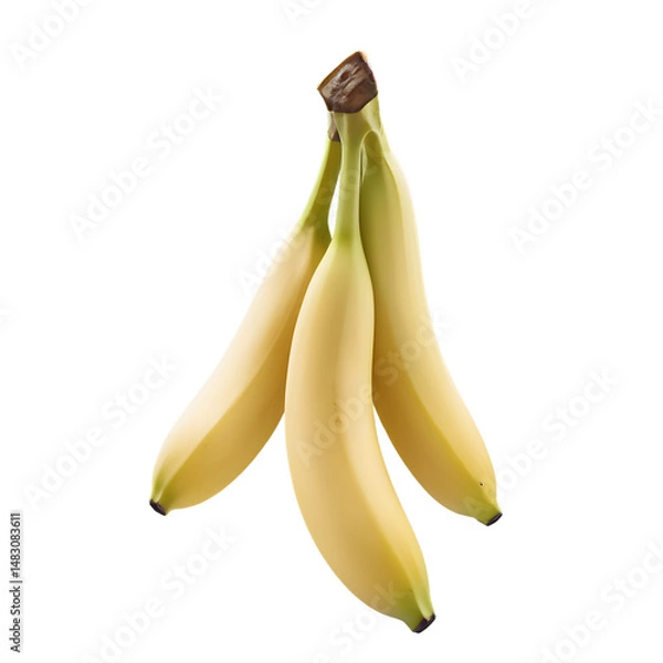 Fototapeta High-Resolution Banana Slice in Sharp Focus – Realistic Transparent PNG Cutout.